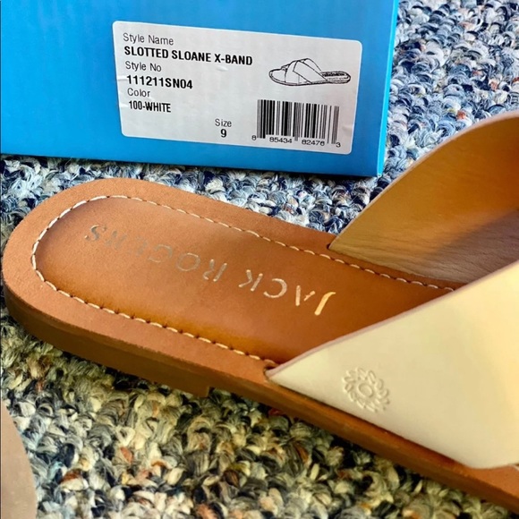 Jack Rogers Sloane Slide in white, size 9 - Picture 3 of 5